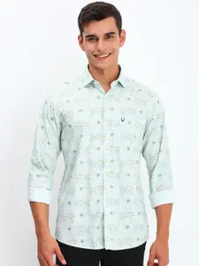 Allen Solly Men Spread Collar Floral Printed Cotton Slim Fit Casual Shirt