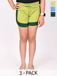 BAESD Girls Regular Fit Mid-Rise Shorts