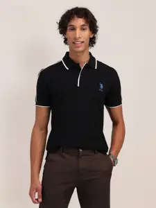 U.S. Polo Assn. Polo Collar Pure Cotton Slim Fit T-shirt