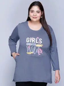 IN Love Plus Size Printed Cotton T-Shirt