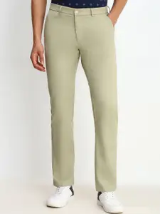 Allen Solly Men Cotton Mid-Rise Regular Trousers