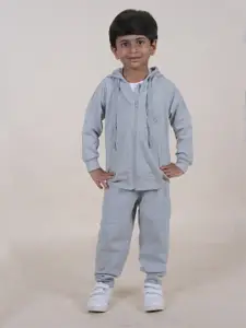 KiddoPanti Boys Mid-Rise Hood Tracksuits