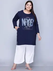 IN Love Plus Size Printed Long T-Shirt
