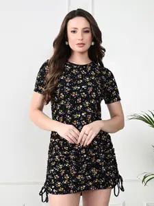 IUGA Women Floral Printed Bodycon Mini Dress