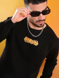 WROGN Men Graphic Printed Cotton Sweatshirt