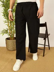 Thomas Scott Men Smart Loose Fit Wrinkle Free Cargos Trouser