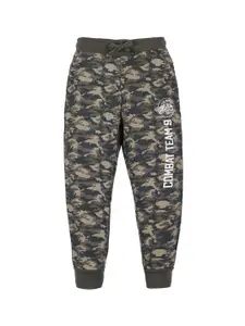 PLUM TREE Boys Camouflage Printed Cotton Mid Rise Jogger