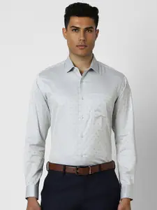 Van Heusen Men Spread Collar Floral Printed Cotton Slim Fit Formal Shirt