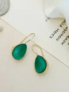 ABDESIGNS Gold Plated Stone Studded Enthralling  Drop Earrings