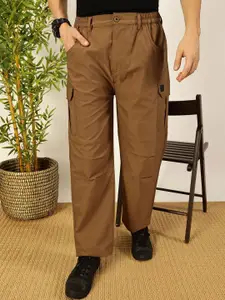 Thomas Scott Men Smart Loose Fit Wrinkle Free Cargos Trouser