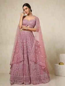 Soch Embellished Beads and Stones Ready to Wear Lehenga & Unstitched Blouse With Dupatta