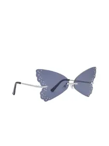 ALDO Women Butterfly Sunglasses FLUTTERLENS001-BLACK