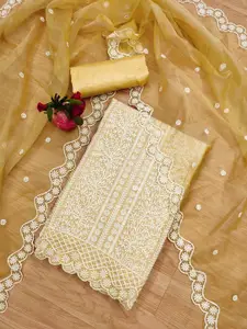 KALINI Women Embroidered Unstitched Dress Material