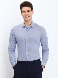Allen Solly Sport Men Sharp Slim Fit Micro Checks Formal Shirt