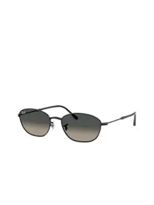 RAY-BAN Women Gradient Grey Lens Irregular Sunglasses - 0RB3749002/7158