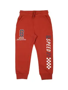 PLUM TREE Boys Printed Pure Cotton Joggers