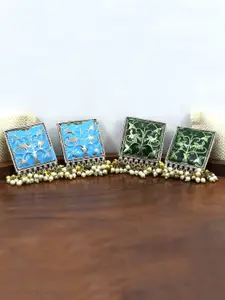 KRENOZ Set Of 2 Sterling Silver Classic Drop Earrings