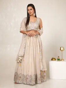 Soch Embroidered Sequinned Ready to Wear Lehenga & Blouse With Dupatta