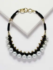 Rhea Pearl Spires Collar Necklace