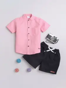 BAATCHEET Boys Pure Cotton Shirt with Shorts