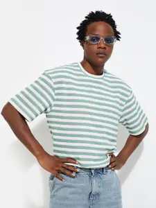 Max Urb_N Men Oversized Striped T-Shirt