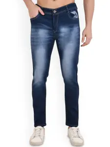 LINARIA Men Classic Slim Fit Heavy Fade Mid-Rise Jeans