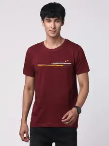 ADRO Men Graphic Printed Round Neck Cotton T-shirt