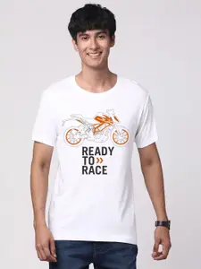 ADRO Men Graphic Printed Round Neck Cotton T-shirt