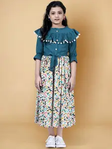 BAESD Print Crepe Fit & Flare Midi Dress