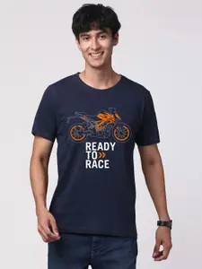 ADRO Men Graphic Printed Round Neck Cotton T-shirt