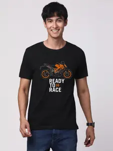 ADRO Men Graphic Printed Round Neck Cotton T-shirt