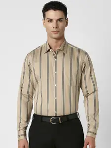 Van Heusen Men Spread Collar Vertical Striped Cotton Party Shirt