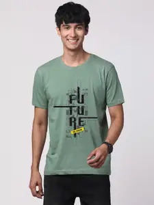 ADRO Men Graphic Printed Round Neck Cotton T-shirt