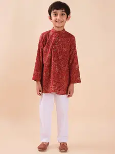 Sangria Printed Pure Cotton Straight Kurta Sets