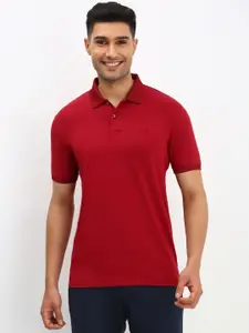 Allen Solly Men Solid Polo Collar Cotton T-shirt