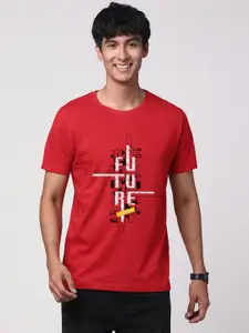 ADRO Men Graphic Printed Round Neck Cotton T-shirt