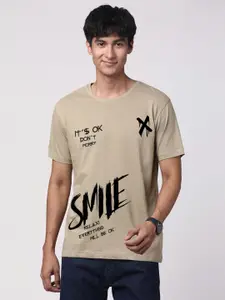 ADRO Men Graphic Printed Round Neck Cotton T-shirt