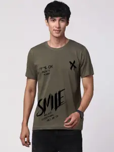 ADRO Men Graphic Printed Round Neck Cotton T-shirt