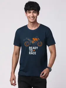 ADRO Men Graphic Printed Round Neck Cotton T-shirt