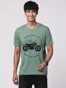 ADRO Men Graphic Printed Round Neck Cotton T-shirt