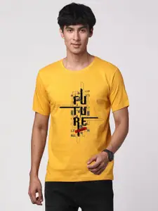 ADRO Men Graphic Printed Round Neck Cotton T-shirt