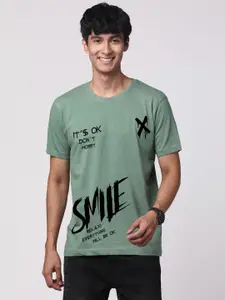 ADRO Men Graphic Printed Round Neck Cotton T-shirt