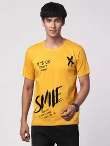 ADRO Men Graphic Printed Round Neck Cotton T-shirt