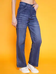 BAESD Women Straight Fit Heavy Fade Jeans