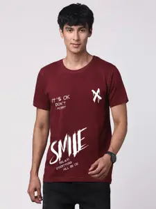 ADRO Men Graphic Printed Round Neck Cotton T-shirt