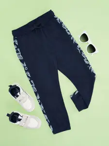 Pantaloons Junior Boys Printed Pure Cotton Mid-Rise Joggers
