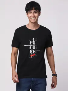 ADRO Men Graphic Printed Round Neck Cotton T-shirt