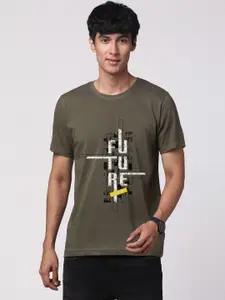 ADRO Men Graphic Printed Round Neck Cotton T-shirt