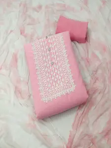 LADY SHOPI Floral Embroidered Unstitched Dress Material