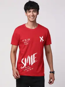 ADRO Men Graphic Printed Round Neck Cotton T-shirt